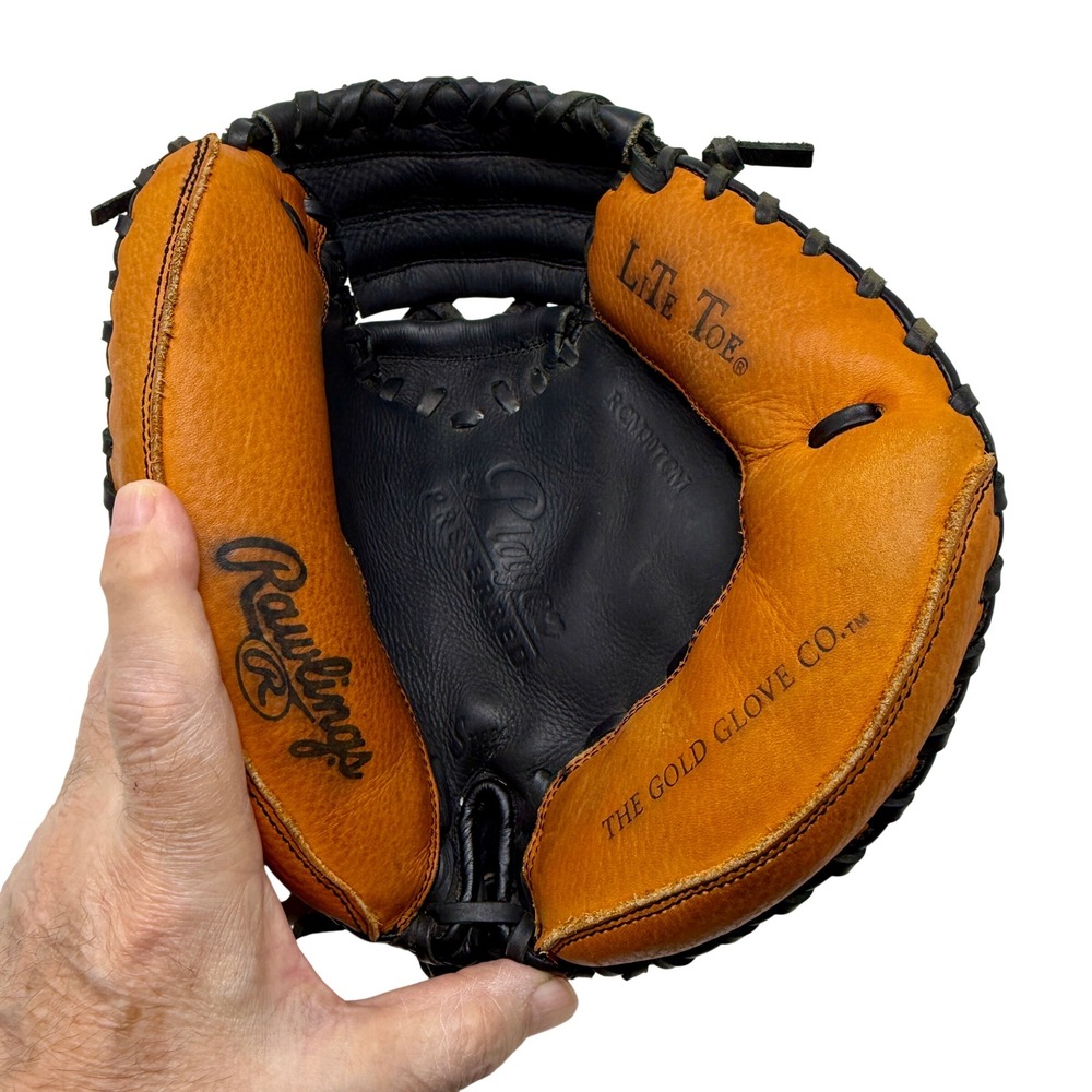 Rawlings Player Preferred Catcher Mitt Black Tan Leather 31.5 RCM30TCM Right Han